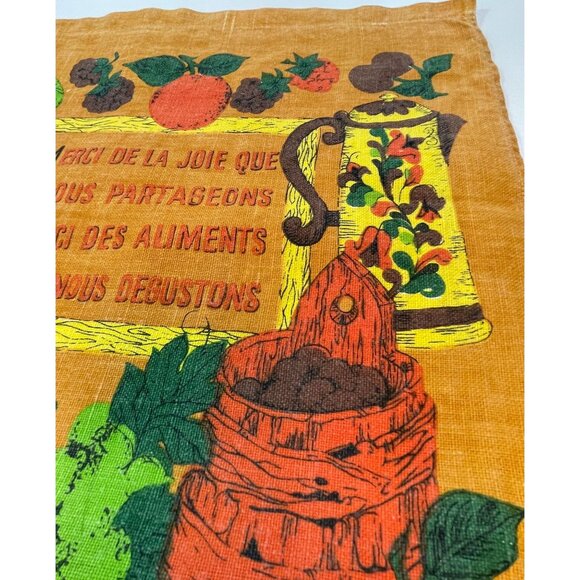 Vintage 1979 calendar tea towel, bilingual/French dishcloth, born in 1979 gift - Picture 6 of 8